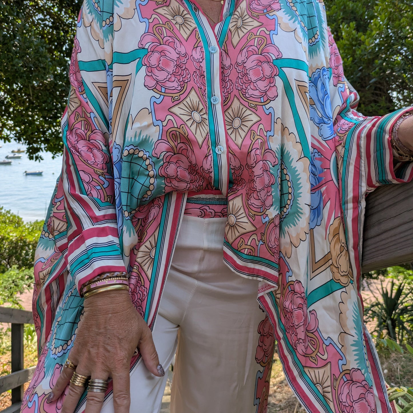 Ensemble coloré Alexandra Neel bleu