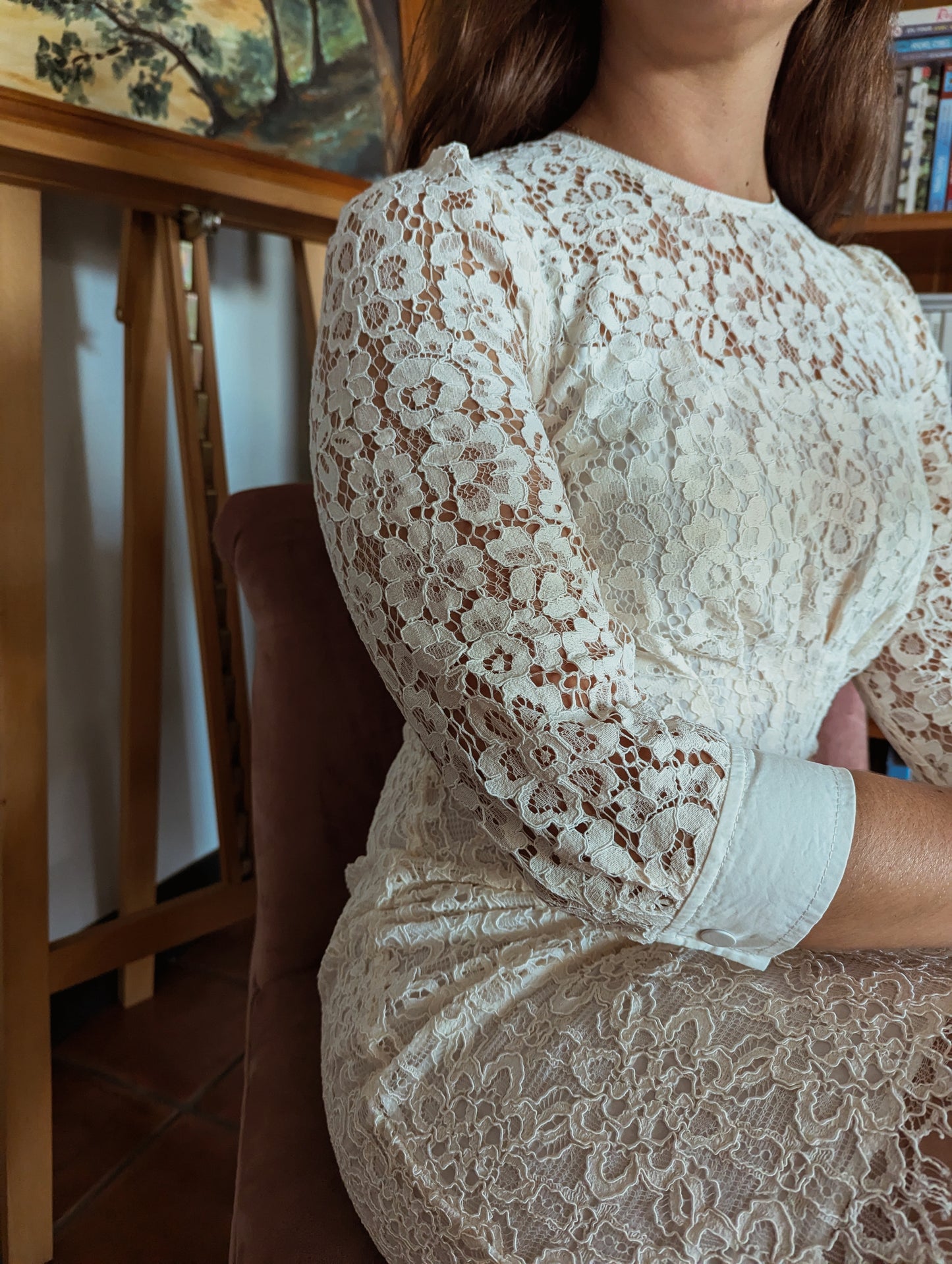 Robe crème Sandro