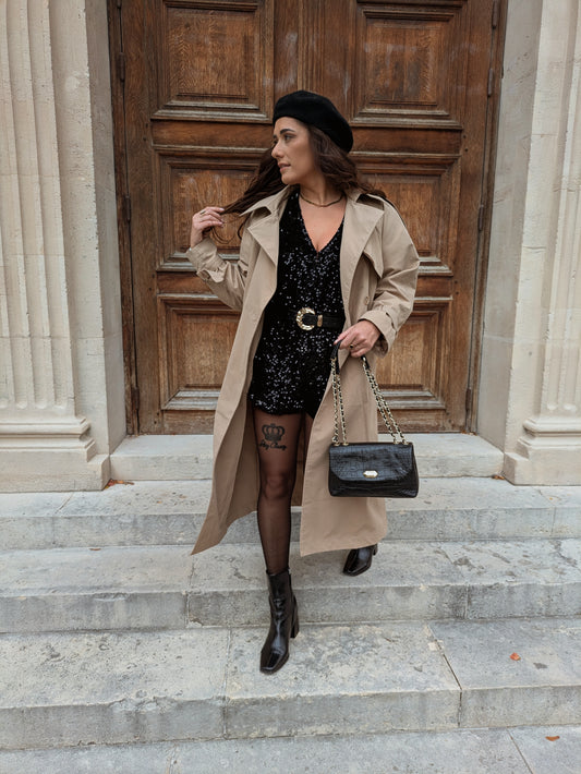 Combishort Maje à sequins - Taille S