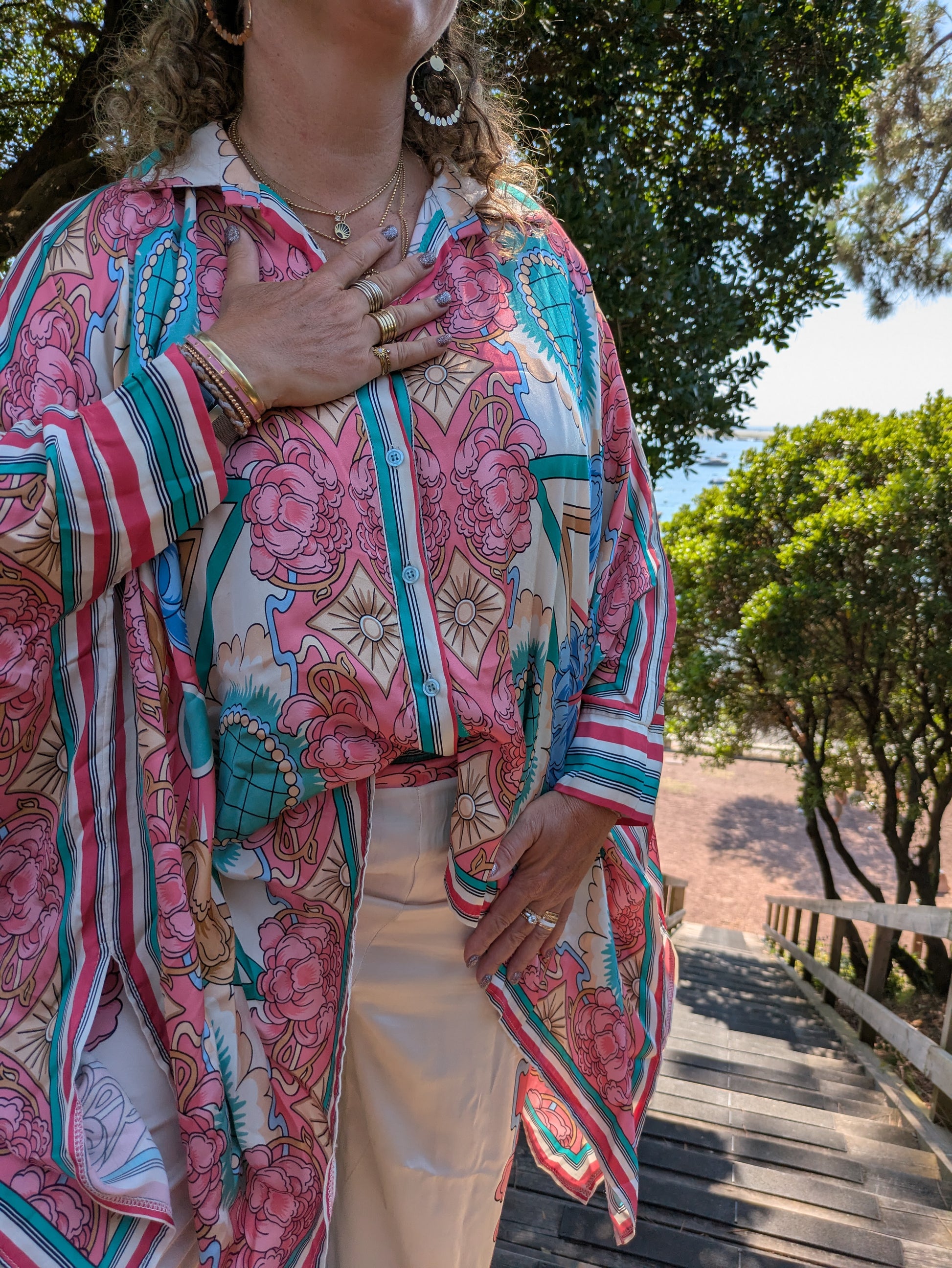 Ensemble coloré Alexandra Neel bleu