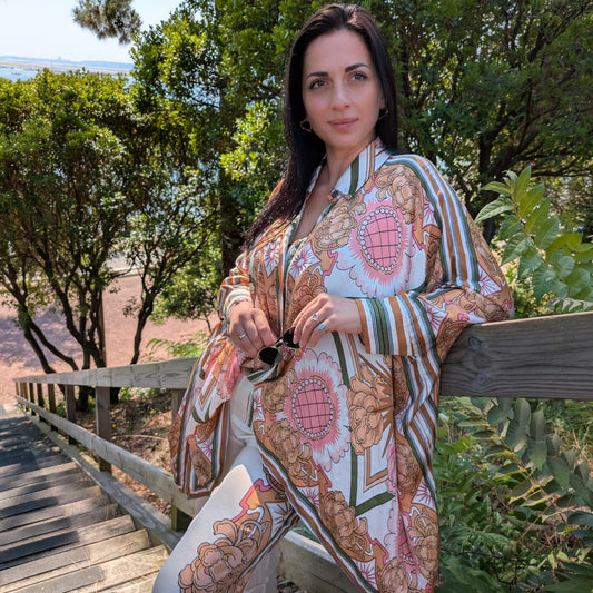 Ensemble coloré Alexandra Neel doré