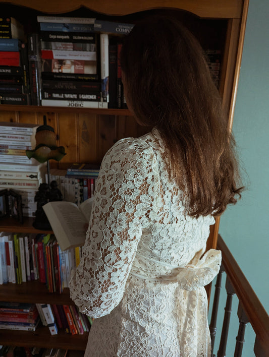 Robe crème Sandro